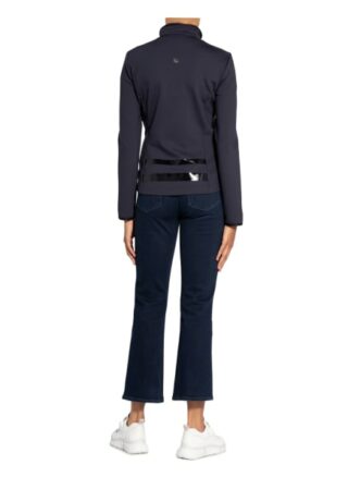 Sportalm Jerseyjacke mit Schmucksteinbesatz, Blau