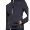 Sportalm Jerseyjacke mit Schmucksteinbesatz, Blau