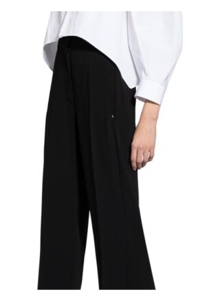 Sportmax Culotte mit Schmucksteinbesatz, Schwarz