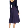 Sportmax Kleid Falena im Materialmix, Blau