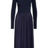 Sportmax Kleid Falena im Materialmix, Blau