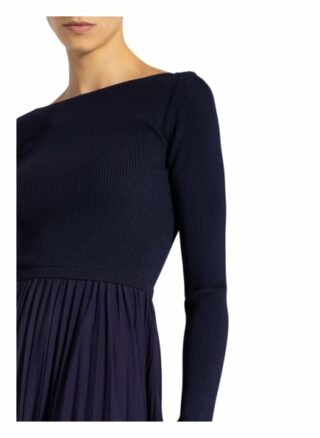 Sportmax Kleid Falena im Materialmix, Blau