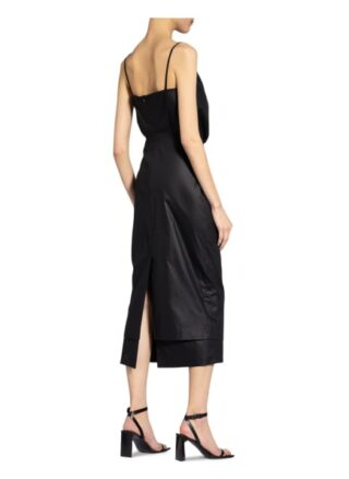 Sportmax Kleid in Wickeloptik, Schwarz