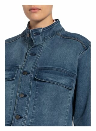 Steffen Schraut Jeansjacke mit Metallperlenbesatz, Blau