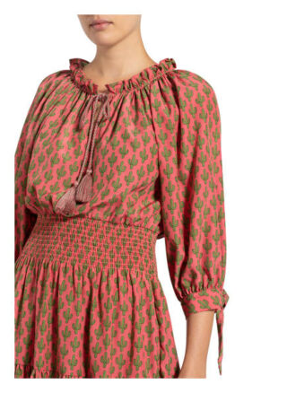 Steffen Schraut Kleid mit Rüschenbesatz, Pink