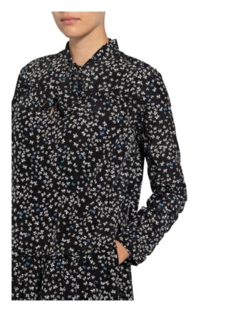 Steffen Schraut Kleid mit Rüschenbesatz, Schwarz