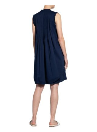 Steffen Schraut Kleid mit Spitzenbesatz, Blau