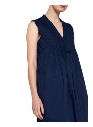 Steffen Schraut Kleid mit Spitzenbesatz, Blau