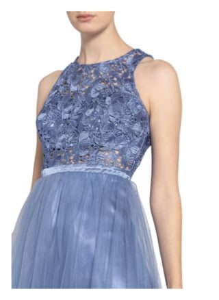 Suddenly Princess Cocktailkleid mit Spitzenbesatz, Blau