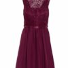 Suddenly Princess Cocktailkleid mit Spitzenbesatz, Rot