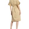 Summum Woman Kleid mit 3/4-Arm, Beige