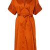 Summum Woman Kleid mit 3/4-Arm, Braun