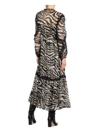 Summum Woman Kleid mit Spitzenbesatz, Schwarz