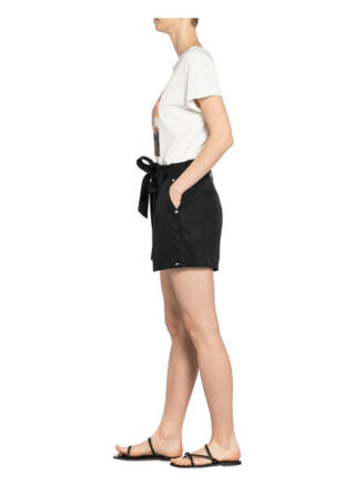 Superdry Paperbag-Shorts Desert, Schwarz