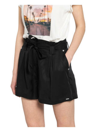 Superdry Paperbag-Shorts Desert, Schwarz