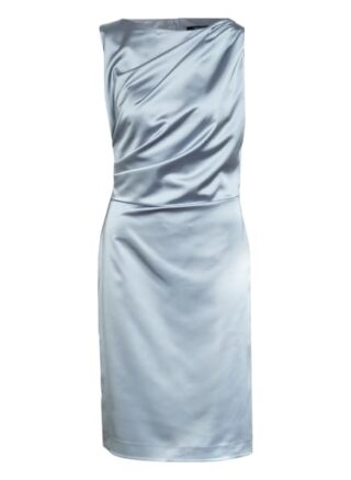Swing Cocktailkleid aus Satin, Blau