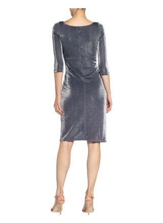 Swing Cocktailkleid mit 3/4-Arm, Blau