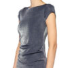 Swing Cocktailkleid mit Glitzergarn, Blau