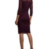 Swing Spitzenkleid mit 3/4-Arm, Lila