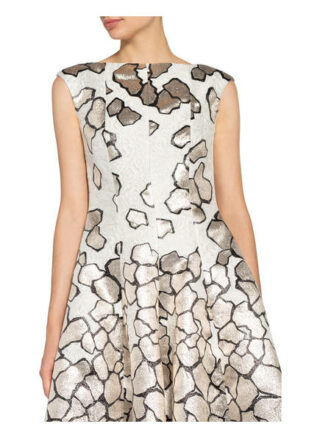 Talbot Runhof Jacquard-Cocktailkleid korbut20, Weiß