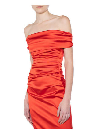 Talbot Runhof Off-Shoulder-Kleid rosso14, Orange