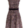 Talbot Runhof Tweed-Kleid, Lila