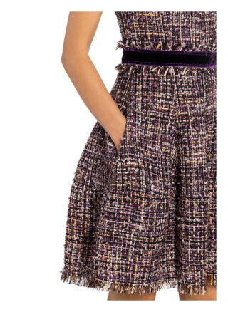 Talbot Runhof Tweed-Kleid, Lila