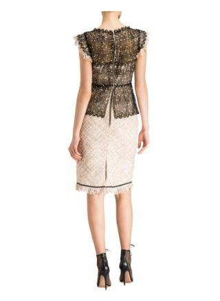 Talbot Runhof Tweed-Kleid, Pink