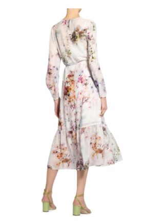 Ted Baker Kleid Kally mit Volantbesatz, Weiß