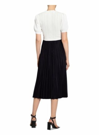 Ted Baker Kleid Knito im Materialmix, Weiß