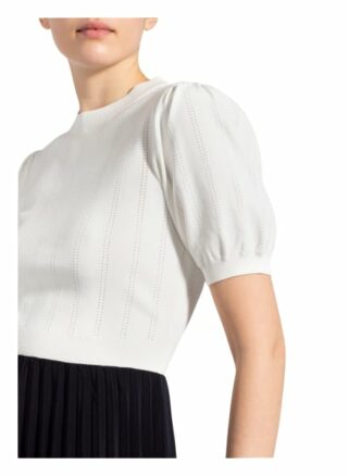 Ted Baker Kleid Knito im Materialmix, Weiß