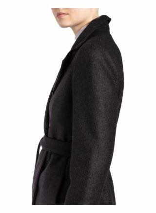Ted Baker Mantel Corinna mit Kunstpelzbesatz, Schwarz