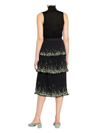 Ted Baker Plisseerock Carsena, Schwarz