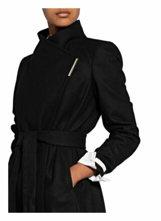 Ted Baker Wollmantel Rosess, Schwarz