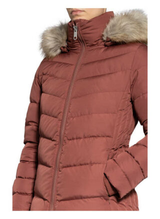 Tommy Hilfiger Daunenjacke mit Kunstfellbesatz, Pink