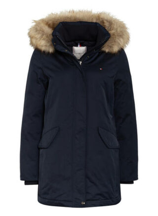 Tommy Hilfiger Parka Sorona mit Kunstpelzbesatz, Blau