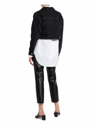 Tommy Jeans Cropped-Jeansjacke, Grau