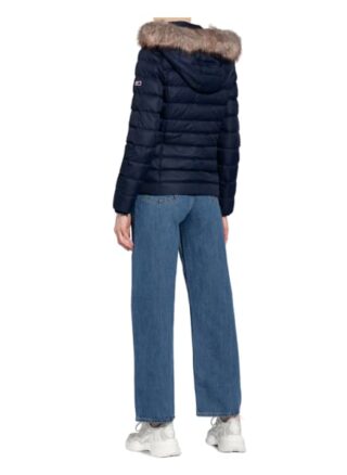 Tommy Jeans Daunenjacke mit Kapuze, Blau