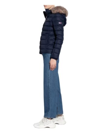Tommy Jeans Daunenjacke mit Kapuze, Blau