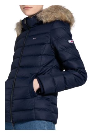 Tommy Jeans Daunenjacke mit Kapuze, Blau