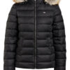 Tommy Jeans Daunenjacke mit Kapuze, Schwarz