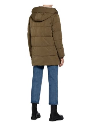 Tommy Jeans Steppjacke mit Kunstpelzbesatz, Grün