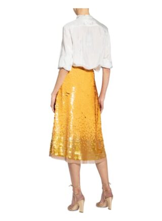 Tory Burch Paillettenrock, Gelb
