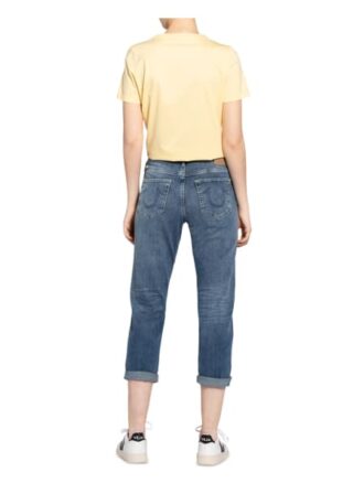 True Religion Boyfriend-Jeans, Blau