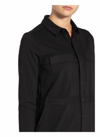 Twenty Six Peers Hemdblusenkleid, Schwarz