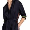 Twenty Six Peers Hemdblusenkleid mit 3/4-Arm, Blau