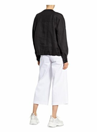 Twenty Six Peers Leinenjacke, Schwarz