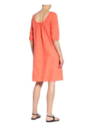Twenty Six Peers Leinenkleid mit 3/4-Arm, Rot