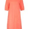 Twenty Six Peers Leinenkleid mit 3/4-Arm, Rot