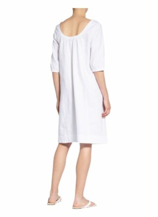 Twenty Six Peers Leinenkleid mit 3/4-Arm, Weiß